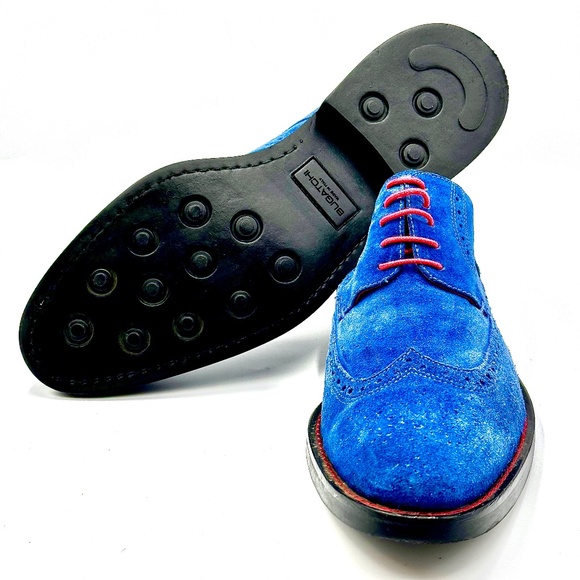 Bugatchi Suede Wingtip Derby's Mens SZ 9.5 - Picture 9 of 16
